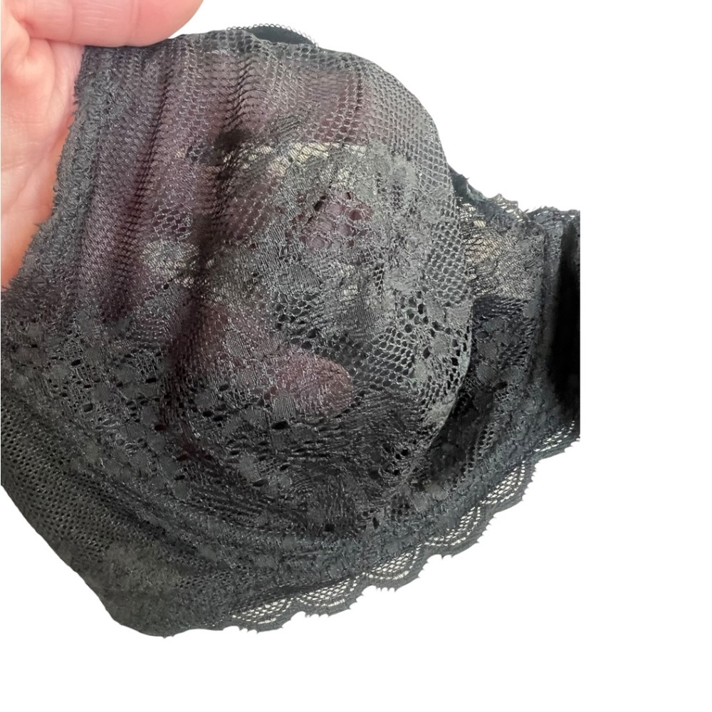 Victoria’s Secret Dream Angels Unlined Demi Bra Black Lace 34D EUC - Picture 3 of 6